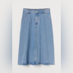 H&M Knee-length Denim Skirt size 12